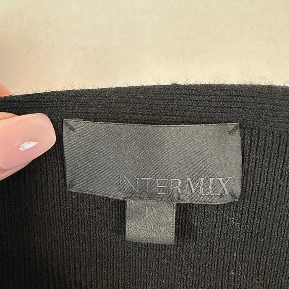 Intermix Off The Shoulder Sweater Wrap Criss Cross Long Sleeve Fitted Sweater - Picture 8 of 9